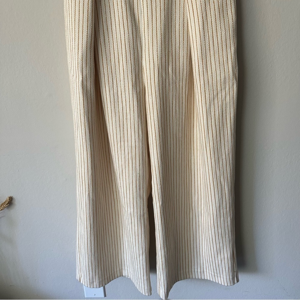 TOPSHOP Twist Bandeau Jumpsuit In Yellow Multi Size 6 - Picture 4 of 12